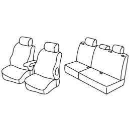 Set coprisedili Superior - Nero Blu - Opel Astra H Sports Tourer (03 04 10 10)