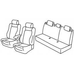 Set coprisedili Superior - Grigio Nero - Opel Astra J 5p (01 10 10 15)