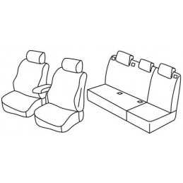 Set coprisedili Superior - Grigio Nero - Opel Astra J Sports Tourer (11 12 02 16)