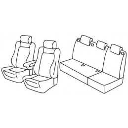 Set coprisedili Superior - Nero Rosso - Opel Astra J Sports Tourer (11 10 02 16)