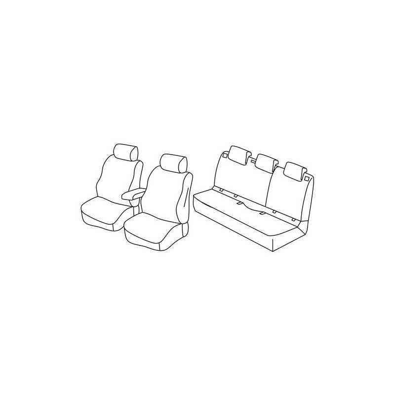 Set coprisedili Superior - Nocciola - Opel Astra K 5p (11 15 ) - Opel Astra K Sports Tourer (03 16 )