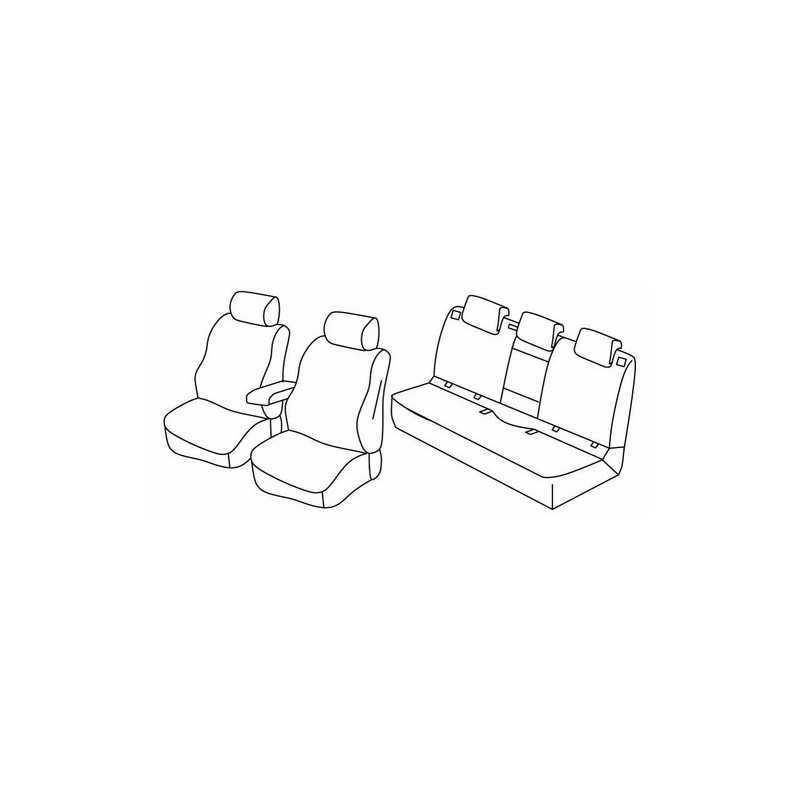 Set coprisedili Superior - Nero Blu - Opel Astra K Sports Tourer (03 16 )