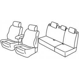 Set coprisedili Superior - Nocciola - Opel Astra J Sports Tourer (11 10 02 16)