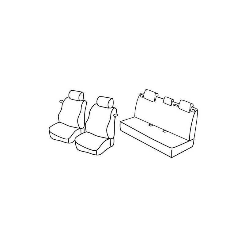 Set coprisedili Superior - Beige - Peugeot 207 3p (05 06 11 12) - Peugeot 207 Plus 3p (02 13 08 14)