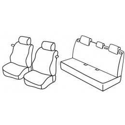 Set coprisedili Superior - Grigio Nero - Peugeot 207 3p (05 06 11 12) - Peugeot 207 Plus 3p (02 13 08 14)
