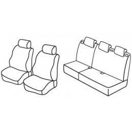 Set coprisedili Superior - Nocciola - Peugeot 207 sw (07 07 12 13)