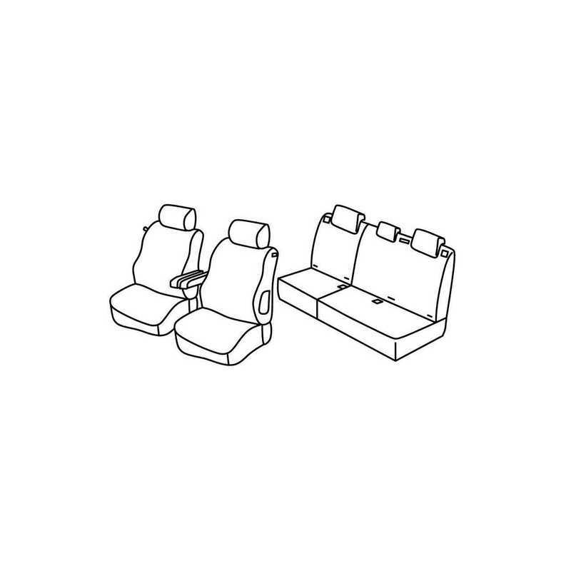 Set coprisedili Superior - Nero Grigio - Peugeot 307 3p (06 01 08 07)