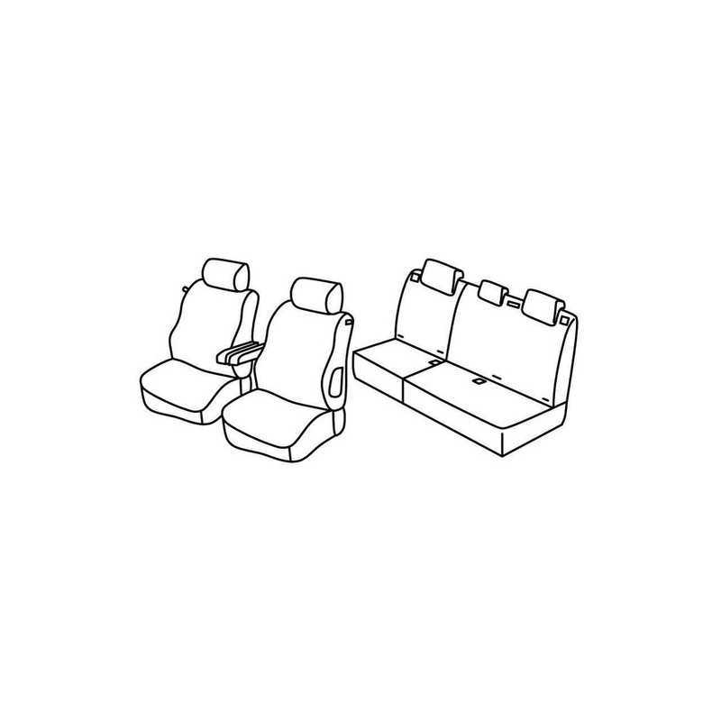 Set coprisedili Superior - Nero Rosso - Peugeot 307 3p (dal 2006) (2006 08 07)