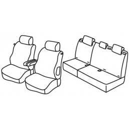 Set coprisedili Superior - Nero Grigio - Peugeot 307 3p (dal 2006) (2006 08 07)