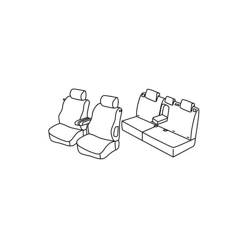 Set coprisedili Superior - Nero Grigio - Peugeot 307 3p (dal 2006) (2006 08 07)