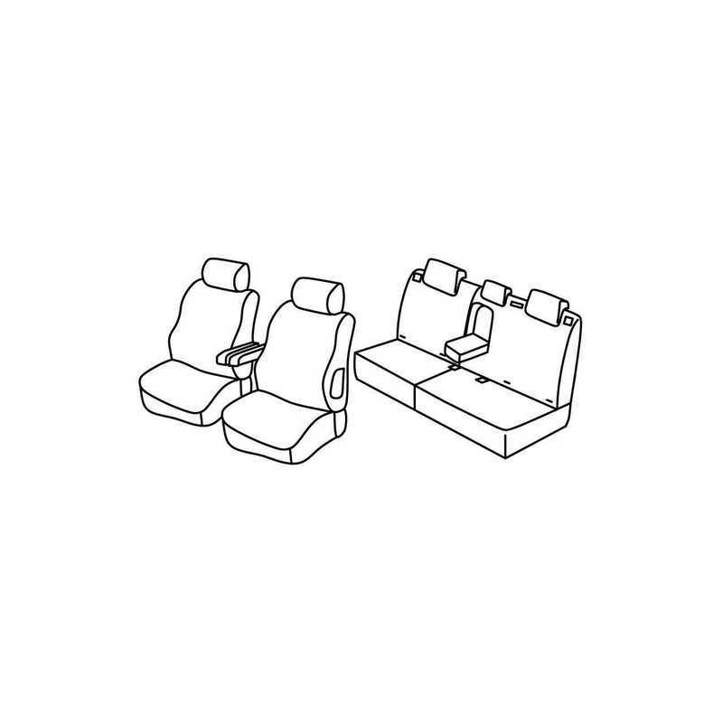 Set coprisedili Superior - Nocciola - Peugeot 307 5p (06 01 08 07)