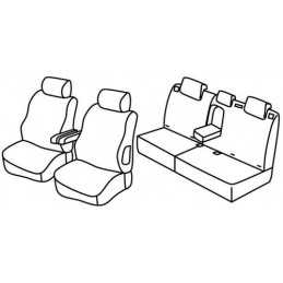 Set coprisedili Superior - Nero Grigio - Peugeot 307 5p (06 01 08 07)