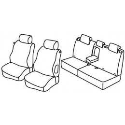 Set coprisedili Superior - Nero Rosso - Peugeot 307 3p (dal 2006) (2006 08 07)