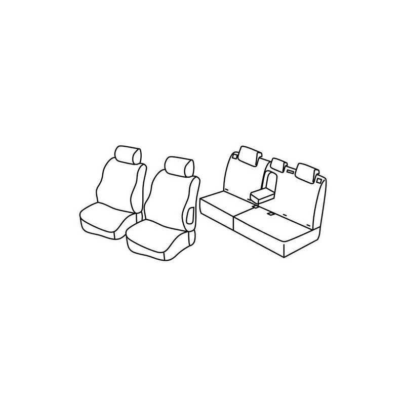 Set coprisedili Superior - Nero Blu - Peugeot 307 5p (dal 2006) (2006 08 07)