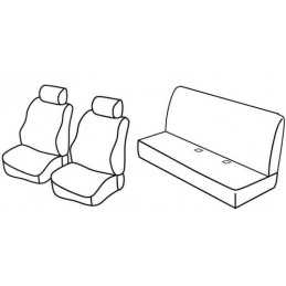 Set coprisedili Superior - Nocciola - Renault Kangoo 5p (fino al 2006) (01 97 2006)