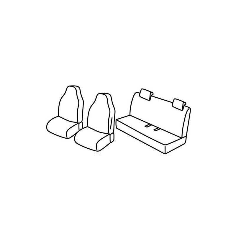 Set coprisedili Superior - Nero Blu - Renault Zoe (04 13 )