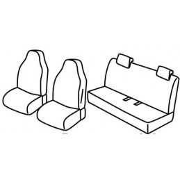 Set coprisedili Superior - Nero Rosso - Renault Zoe (04 13 )