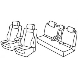 Set coprisedili Superior - Nero Grigio - Seat Leon 5p (FR) (01 13 ) - Seat Leon ST (FR) (01 14 )