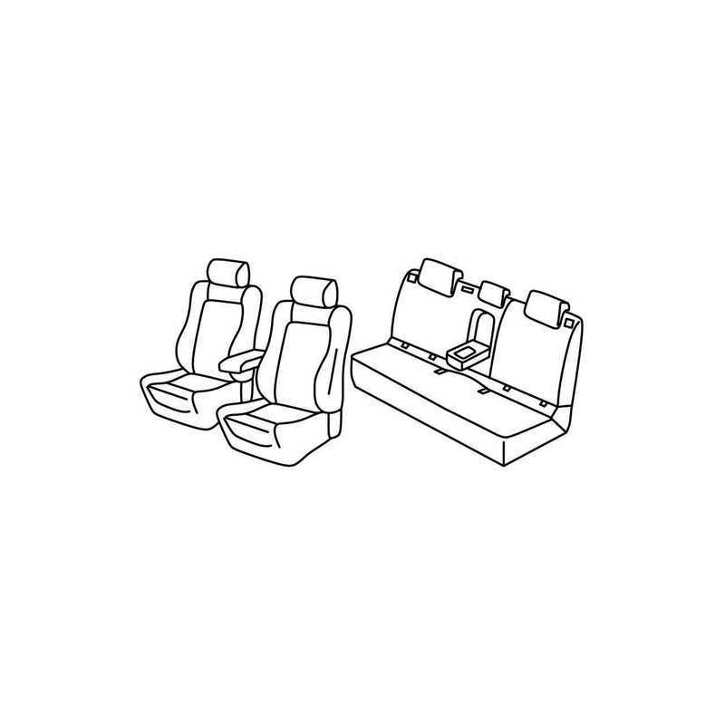 Set coprisedili Superior - Nero Grigio - Seat Leon 5p (FR) (01 13 ) - Seat Leon ST (FR) (01 14 )