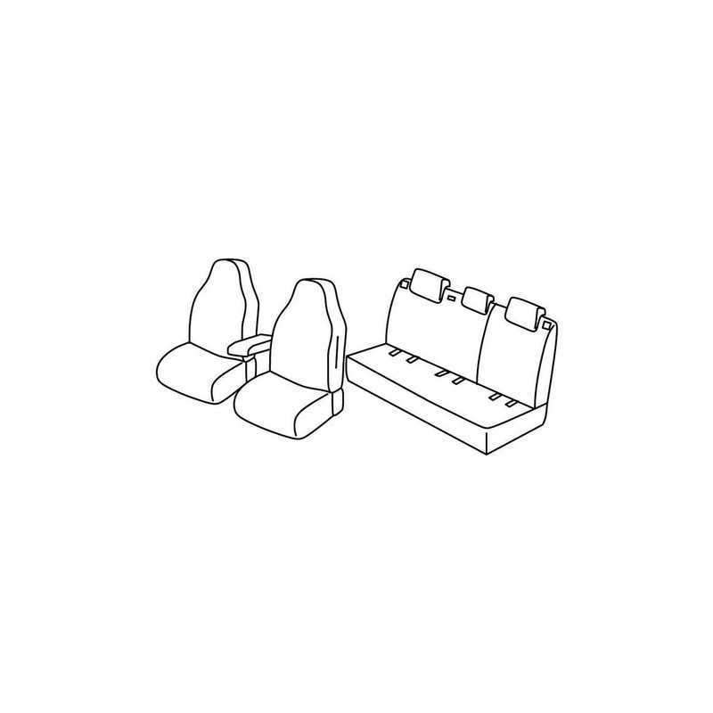 Set coprisedili Superior - Grigio Nero - Skoda Fabia 5p (Ambition Plus) (02 15 )