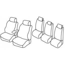 Set coprisedili Superior - Nocciola - Skoda Roomster (Style Scout) (09 06 10 15)