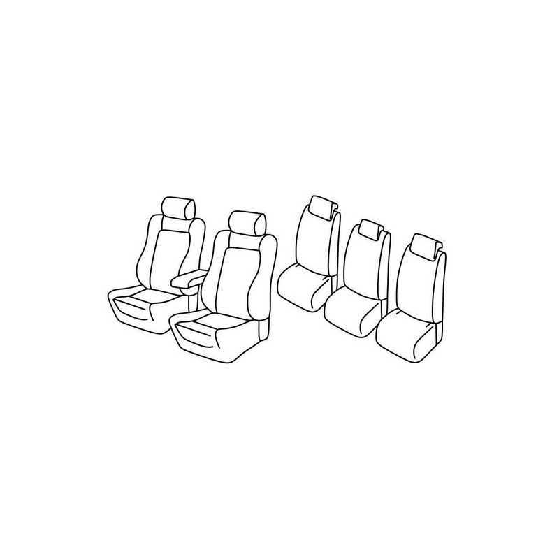 Set coprisedili Superior - Nocciola - Skoda Roomster (Sport) (09 06 10 15)