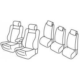 Set coprisedili Superior - Nero Blu - Skoda Roomster (Sport) (09 06 10 15)