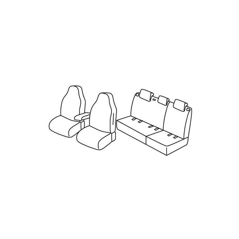 Set coprisedili Superior - Grigio Nero - Skoda Fabia Wagon (Ambition Plus) (04 15 )