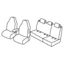 Set coprisedili Superior - Nero Blu - Skoda Fabia Wagon (Ambition Plus) (04 15 )