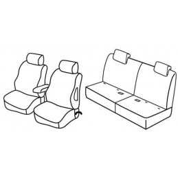 Set coprisedili Superior - Nero Rosso - Suzuki Grand Vitara 3p (dal 2009) (2009 03 15)