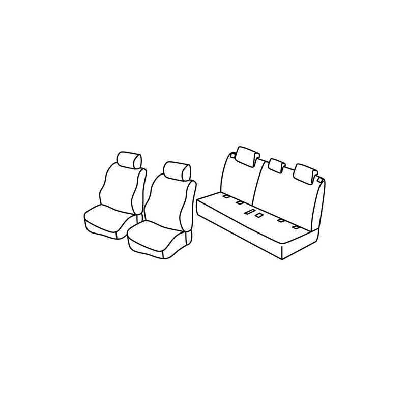 Set coprisedili Superior - Nero Grigio - Suzuki Vitara 5p (Premium) (04 15 )