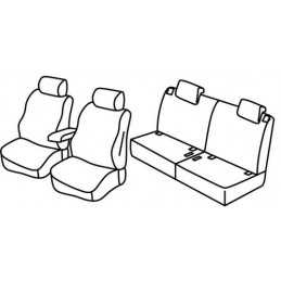 Set coprisedili Superior - Grigio Nero - Suzuki Ignis (01 17 )