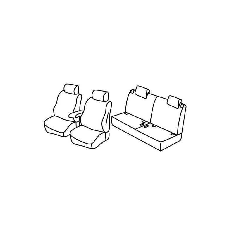 Set coprisedili Superior - Nero Blu - Suzuki Ignis (01 17 )