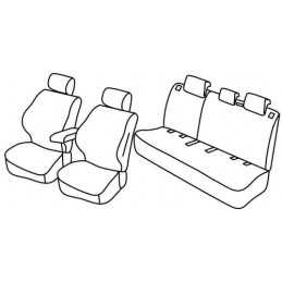 Set coprisedili Superior - Nero Rosso - Suzuki Ignis (01 17 )