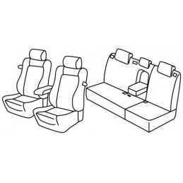 Set coprisedili Superior - Grigio Nero - Toyota Auris 3p (04 07 11 12)