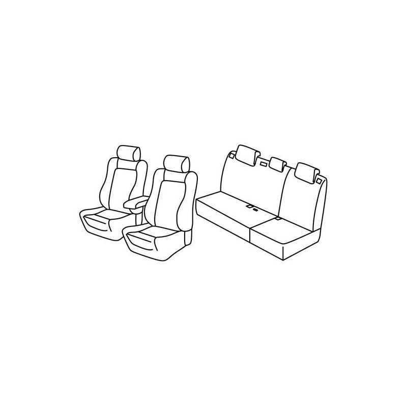Set coprisedili Superior - Nocciola - Toyota Auris 5p (04 07 11 12)