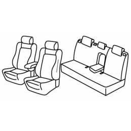 Set coprisedili Superior - Nero Blu - Toyota Auris 5p (06 15 03 19)