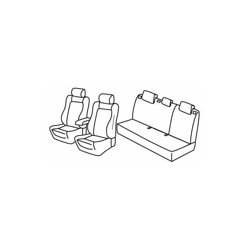 Set coprisedili Superior - Grigio Nero - Toyota Auris 5p (12 12 05 15)