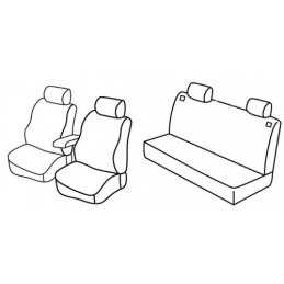 Set coprisedili Superior - Grigio Nero - Volkswagen Golf IV 5p (fino al 1999) (10 97 1999)
