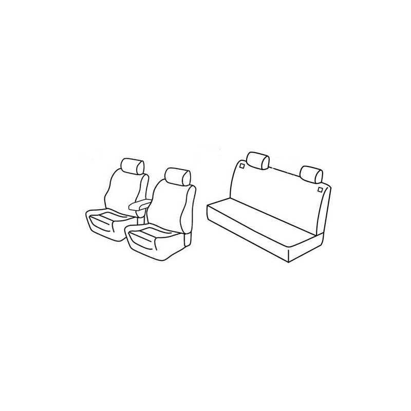 Set coprisedili Superior - Nero Blu - Volkswagen Golf IV 5p (fino al 1999) (10 97 1999)