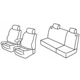 Set coprisedili Superior - Grigio Nero - Volkswagen Golf IV 5p (fino al 1999) (10 97 1999)
