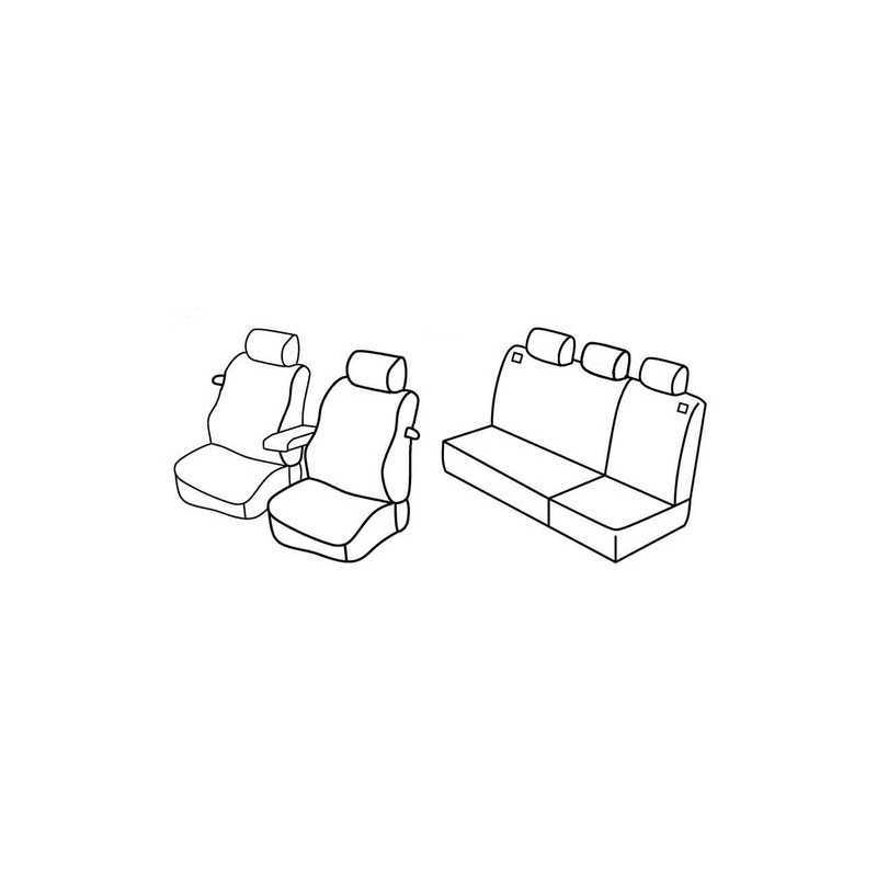 Set coprisedili Superior - Nero Blu - Volkswagen Golf IV 3p (dal 2000) (2000 10 03)
