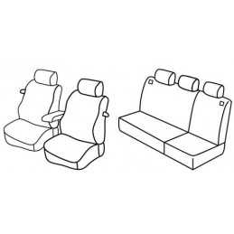 Set coprisedili Superior - Nero Grigio - Volkswagen Golf IV 3p (dal 2000) (2000 10 03)