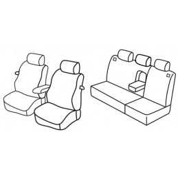 Set coprisedili Superior - Grigio Nero - Volkswagen Golf IV 3p (dal 2000) (2000 10 03)