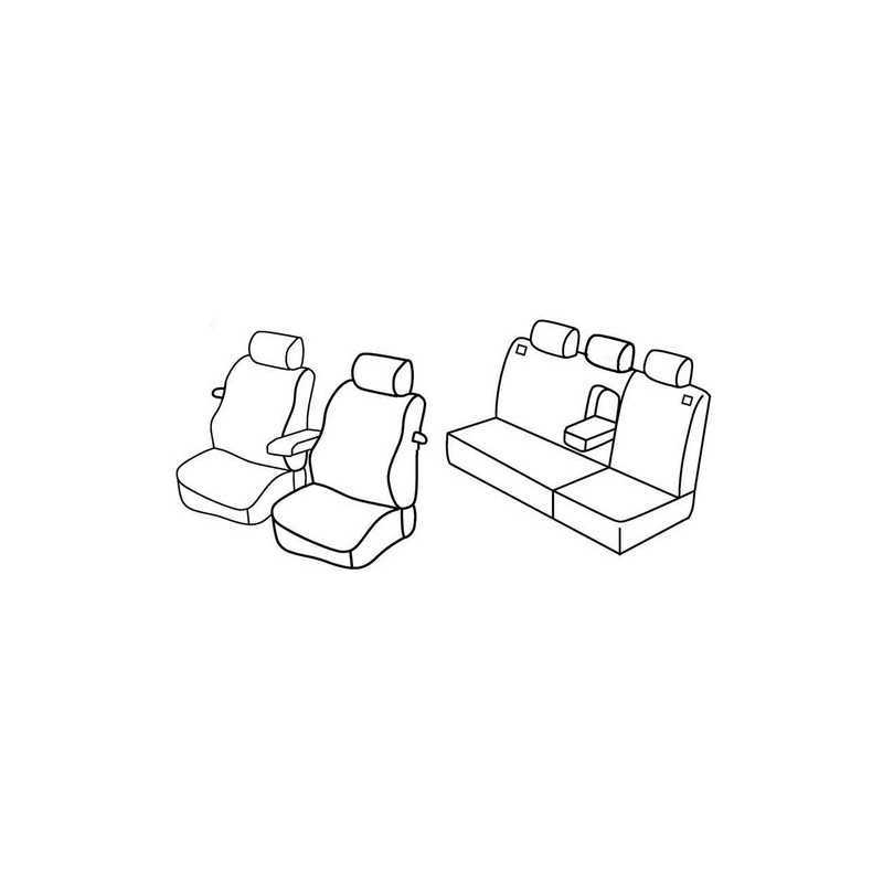 Set coprisedili Superior - Nero Grigio - Volkswagen Golf IV 3p (dal 2000) (2000 10 03)