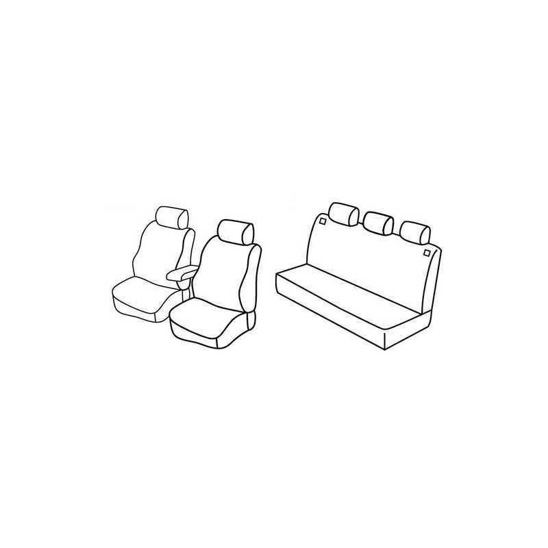 Set coprisedili Superior - Nero Blu - Volkswagen Golf IV 5p (dal 2000) (2000 10 03)