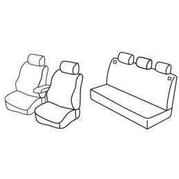 Set coprisedili Superior - Nero Grigio - Volkswagen Golf IV 5p (dal 2000) (2000 10 03)