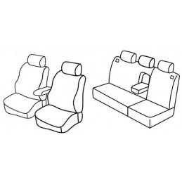 Set coprisedili Superior - Nero Grigio - Volkswagen Golf IV 5p (dal 2000) (2000 10 03)