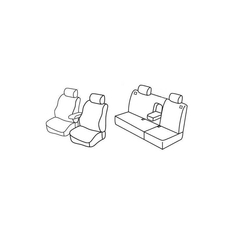 Set coprisedili Superior - Grigio Nero - Volkswagen Golf IV Variant (fino al 1999) (04 99 1999)