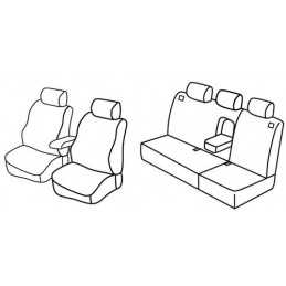 Set coprisedili Superior - Grigio Nero - Volkswagen Golf IV Variant (dal 2000) (2000 05 06)